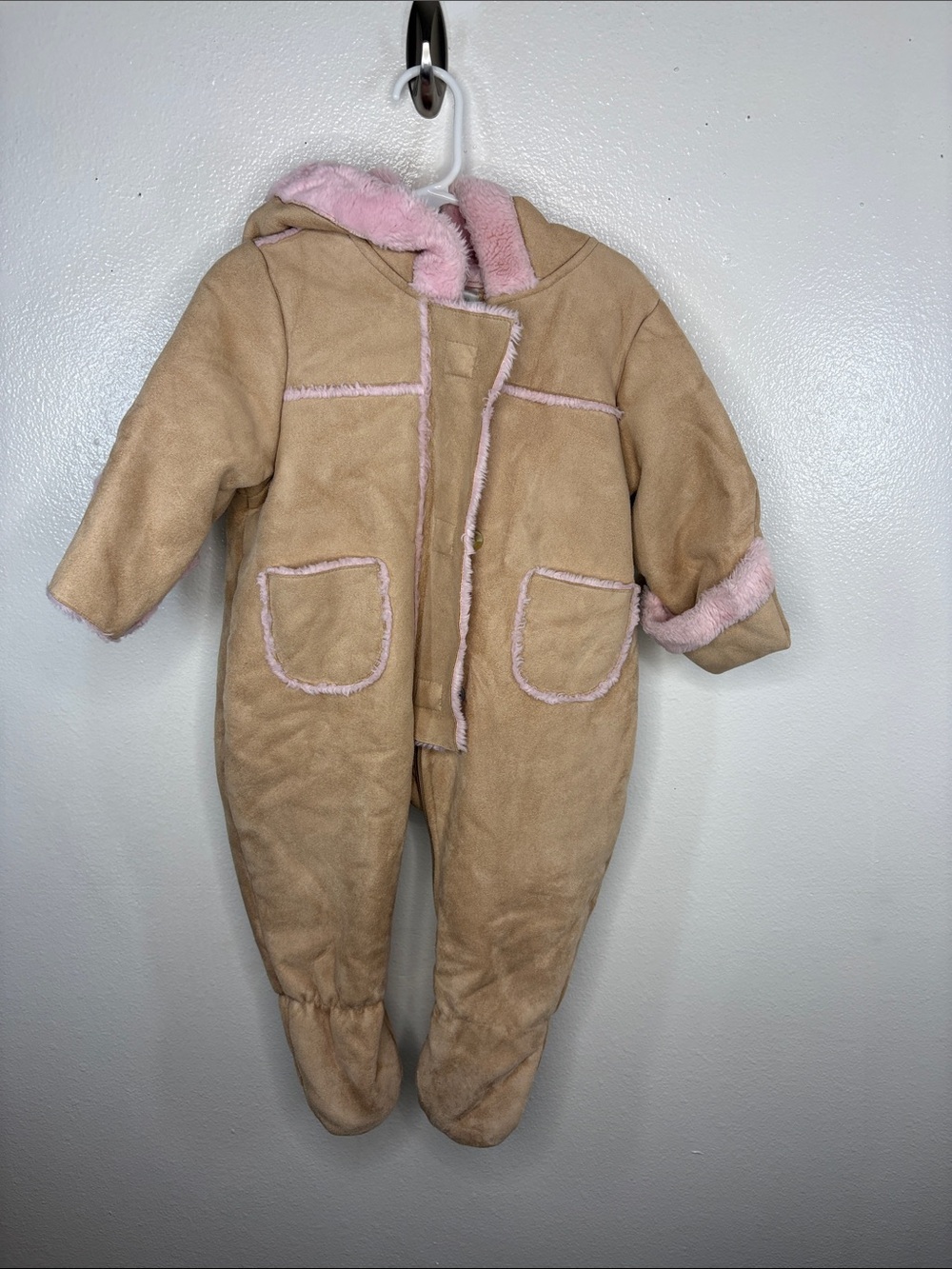 The Children's Place Baby Luxuries Faux Suede Baby One Piece Size 12 Months